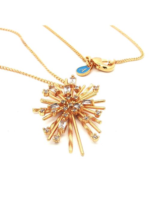 Collana con cristalli dorati a forma di fuoco d'artificio GOCCIAZZURRA JEWELS | CLFIREWORKOROCRYSTAL